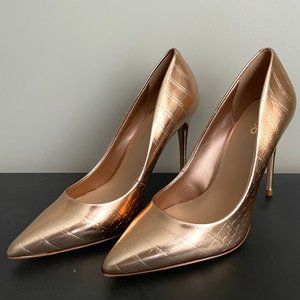 ALDO Rose Gold Stessy Heels Size 8.5